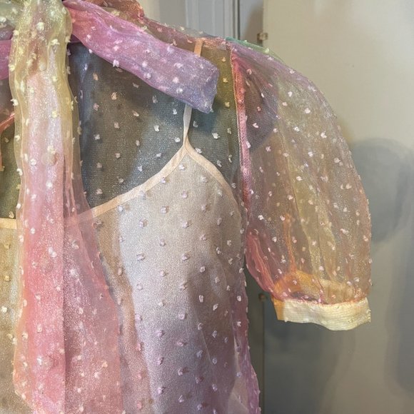 Vici Sheer Blouse - Picture 2 of 7